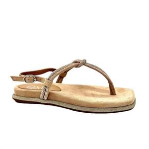 NEW EXE women's gla4008 flat sandal in tan